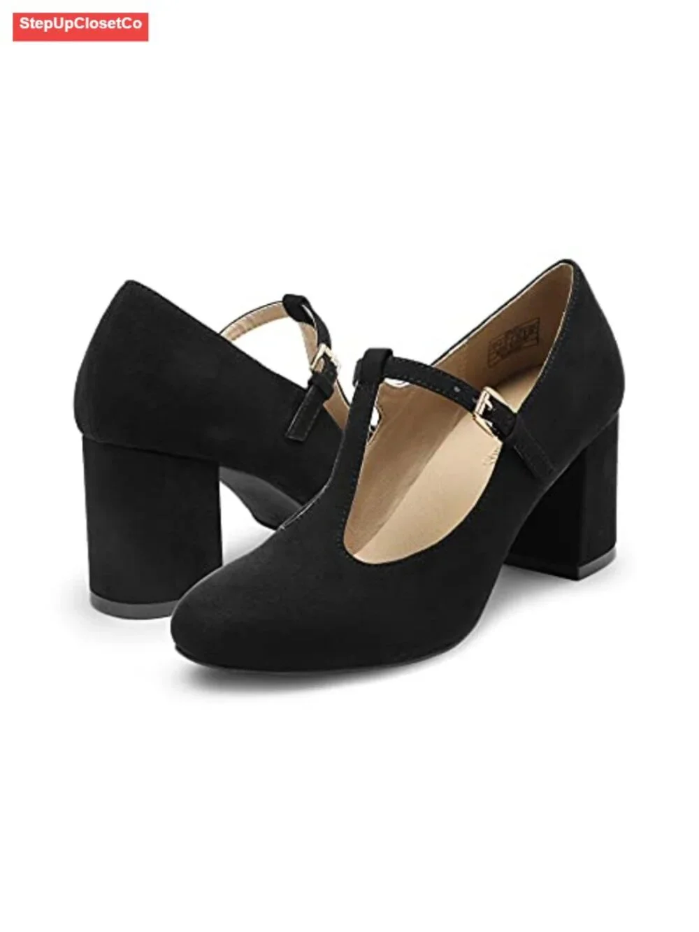 Mary Jane Chunky Heels Wedding Dress Shoes Women Pumps